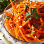 Raw Carrot Salad for Hormones 9 Raw carrot salad for hormones in a rustic kitchen