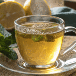 Lemon Balm Recipe That Helps Reduce Belly Fat & Stress Naturally 3 Lemon balm tea with lemon and ginger